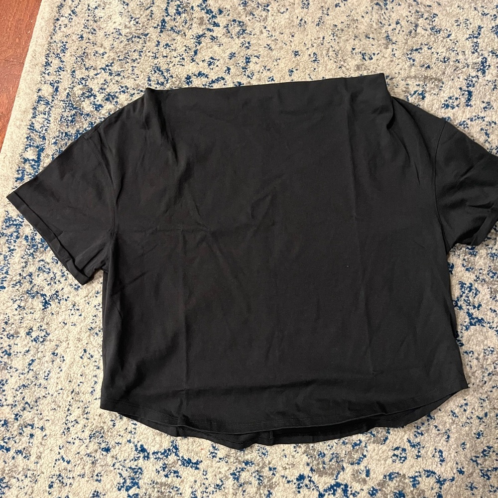 nuuds Black Off the Shoulder Tee NWT